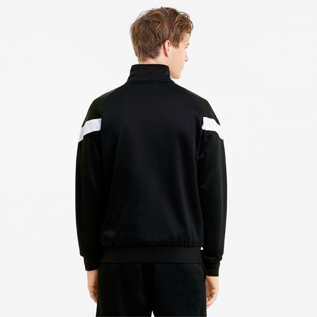 Black Puma Iconic MCS Track Men's Jacket | 6859WOVLM