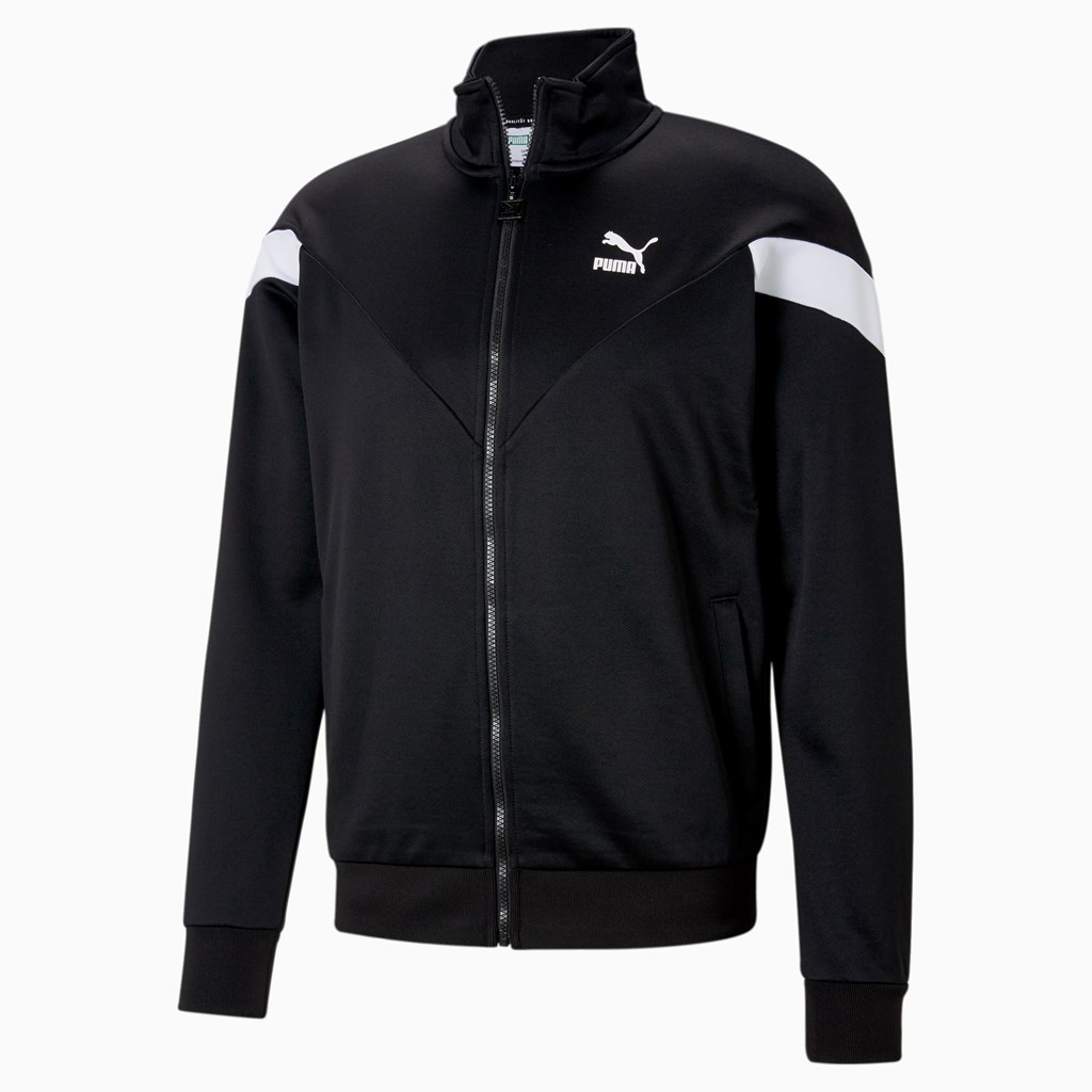 Black Puma Iconic MCS Track Men's Jacket | 6859WOVLM