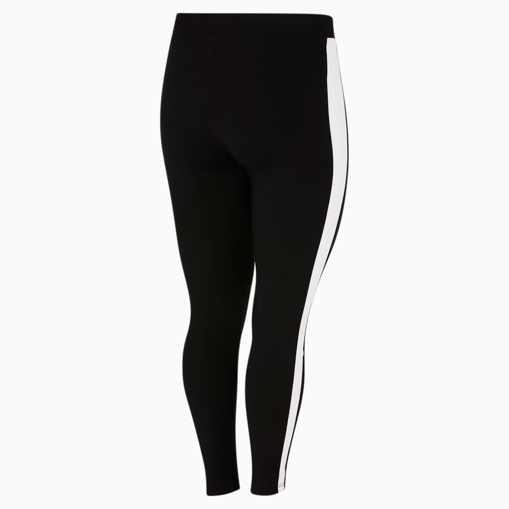 Black Puma Iconic T7 PL Women's Leggings | 5964QCXPG