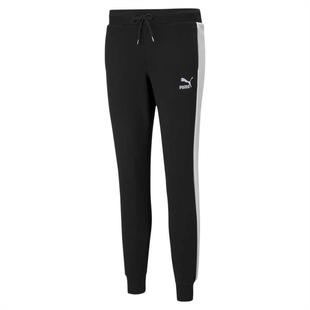 Black Puma Iconic T7 Track Women's Pants | 0379AQKPC