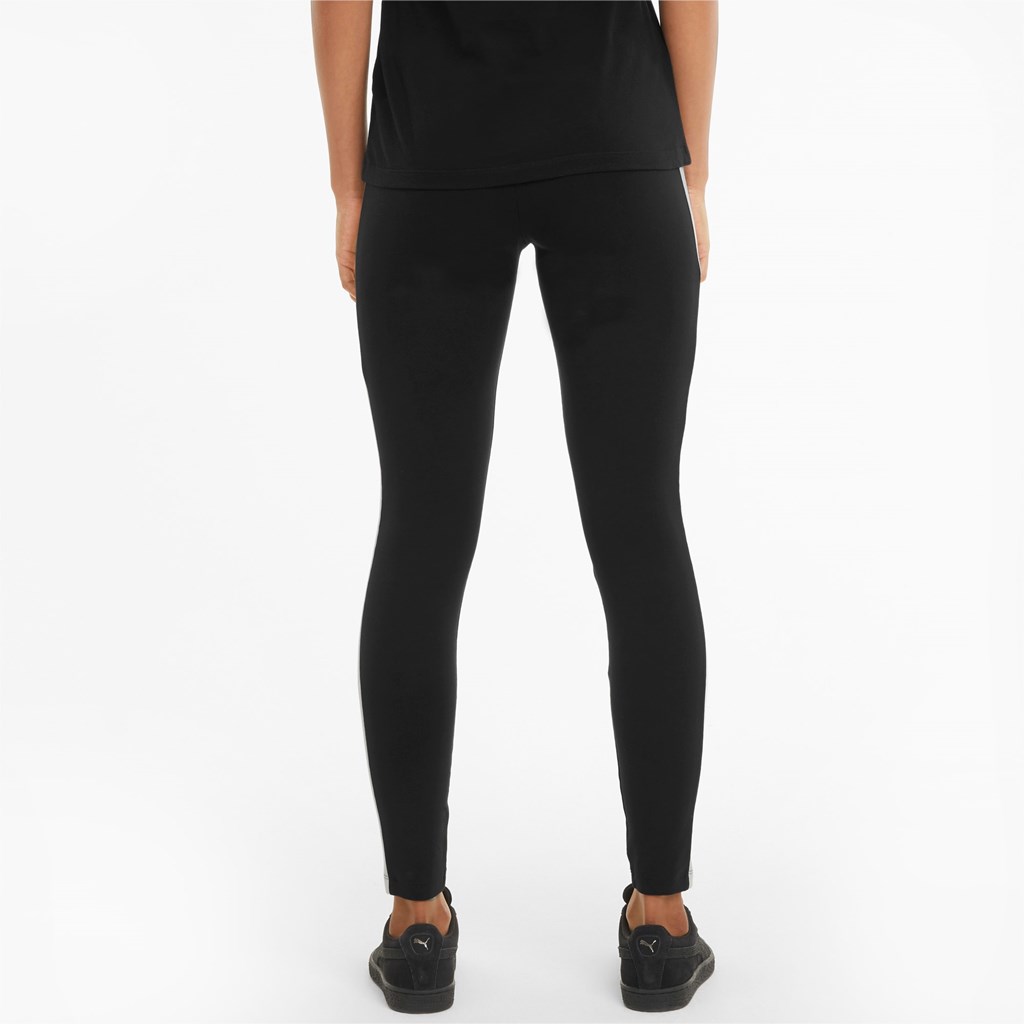 Black Puma Iconic T7 Women's Leggings | 2870WTARU