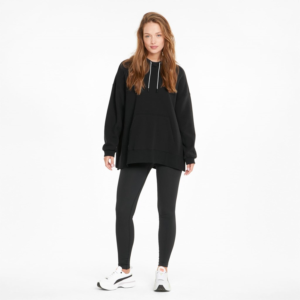 Black Puma Infuse Women's Hoodie | 9245FXGMT