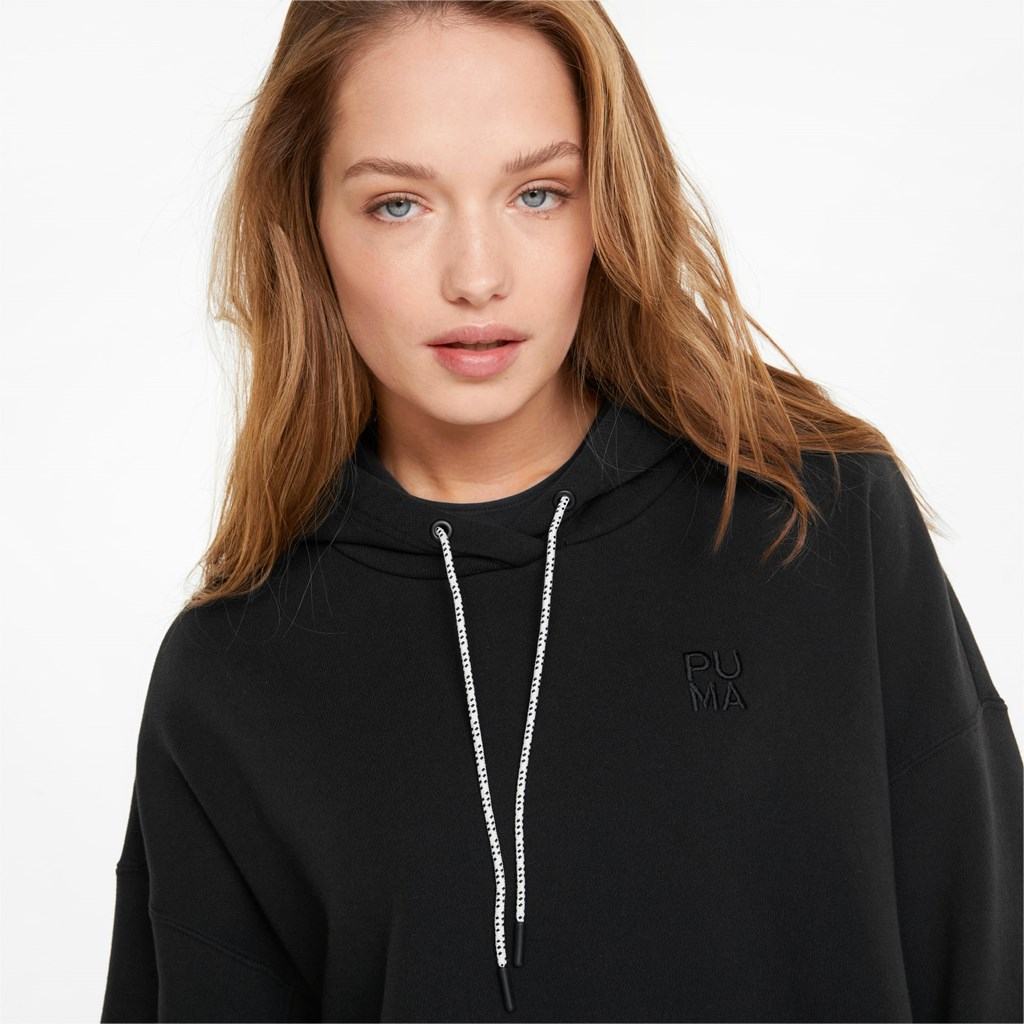 Black Puma Infuse Women's Hoodie | 9245FXGMT