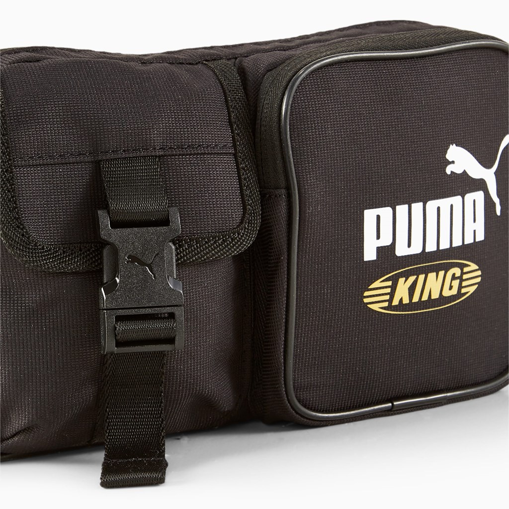 Black Puma KING Waist Men's Bag | 2589XVAHW