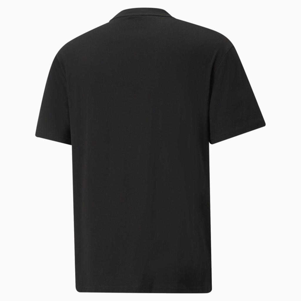 Black Puma King Logo Men's Tee | 0658PTBCI