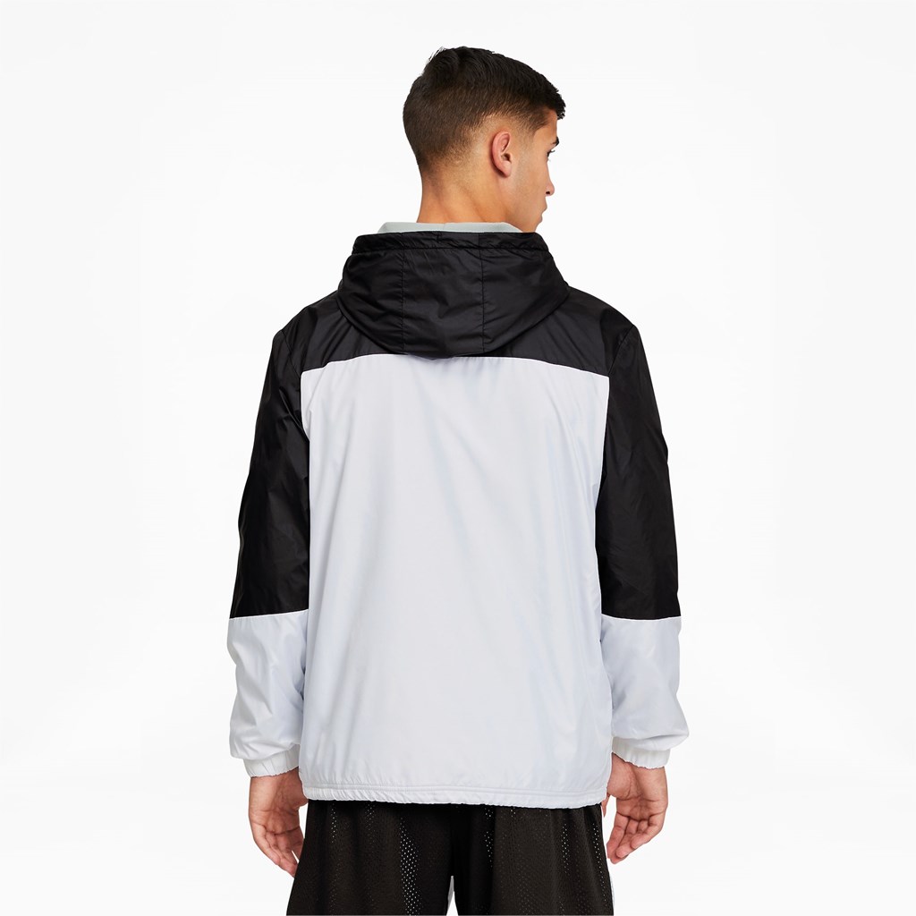 Black Puma MVP Men's Windbreaker | 1364BGDCU