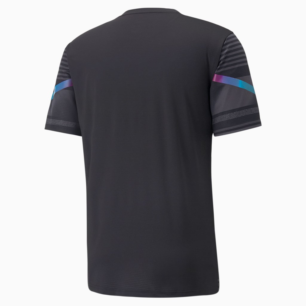 Black Puma Man City Prematch Soccer Men's Jersey | 9260UZBNL