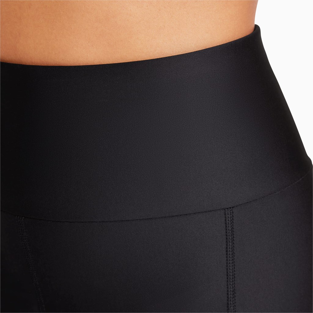 Black Puma Marathon 6" Short Running Women's Leggings | 0312TUIWZ