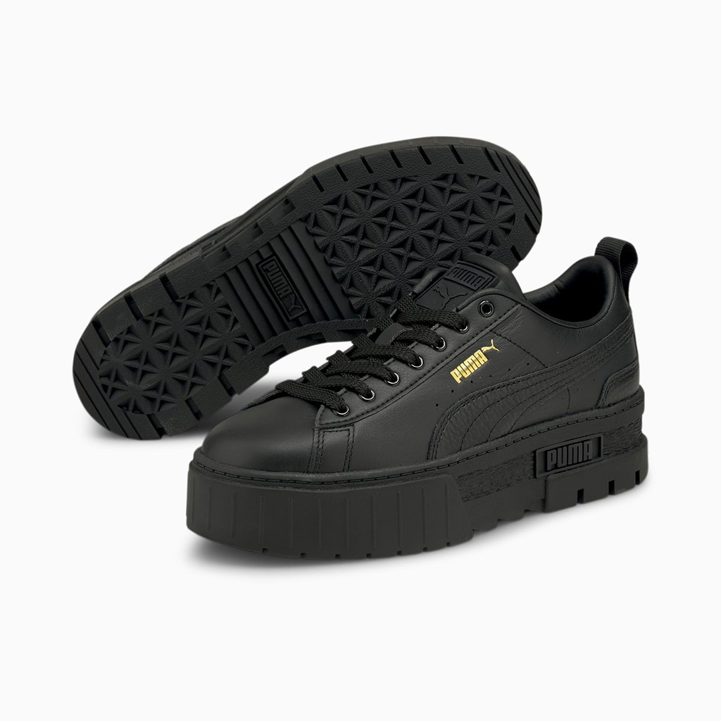 Black Puma Mayze Classic  Women's Sneakers | 1840SEDAT