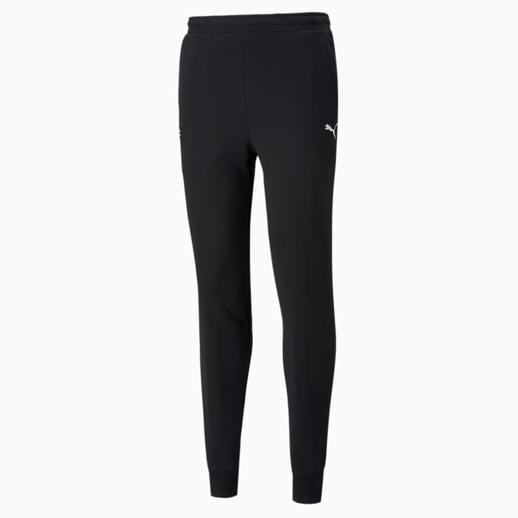 Black Puma Mercedes F1 Essentials Men's Sweatpants | 0392YFKZX