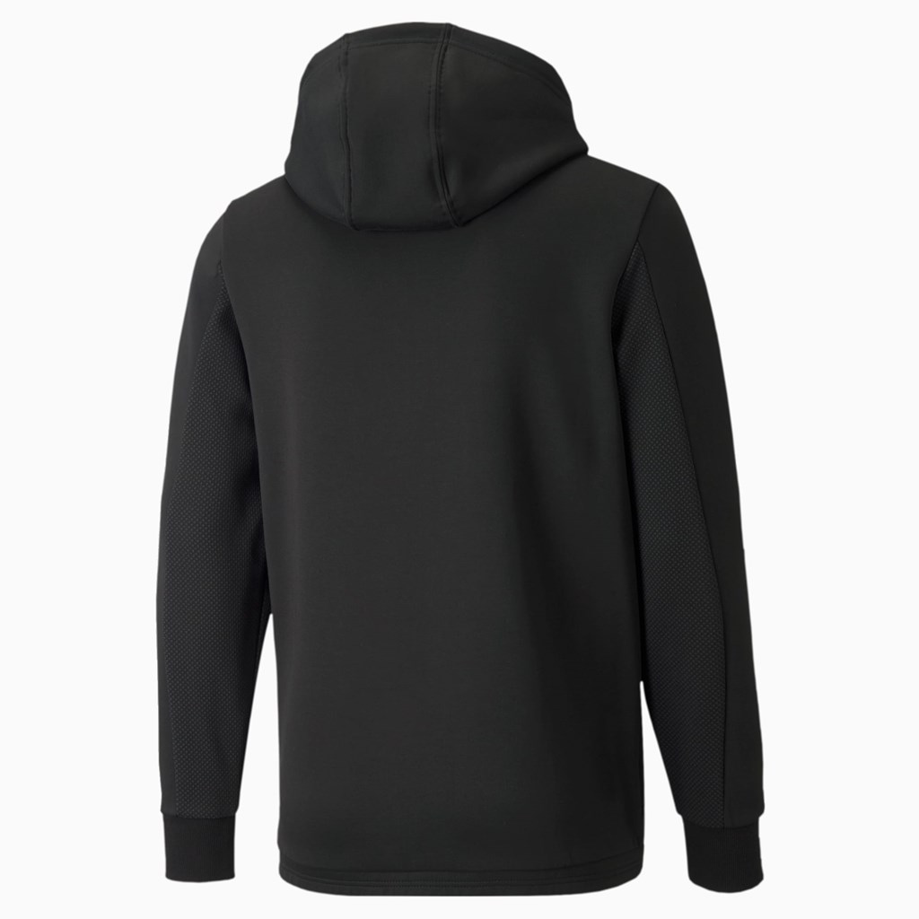 Black Puma Mercedes F1 Hooded Sweat Men's Jacket | 7392OJRYF