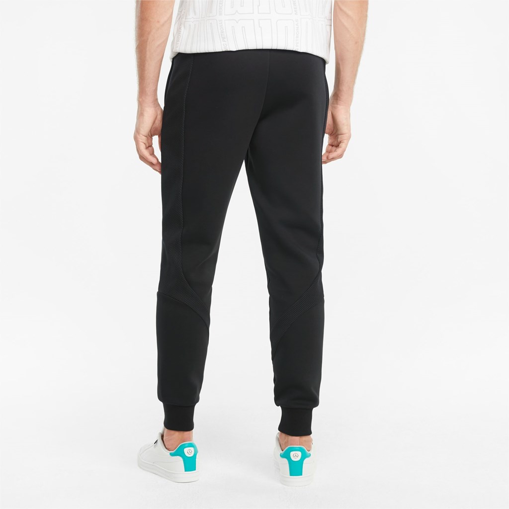 Black Puma Mercedes F1 Men's Sweatpants | 3697SXLQI