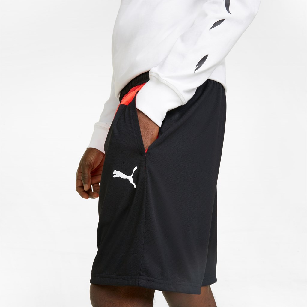 Black Puma One of One Flare Basketball Men's Shorts | 2093YNVJZ