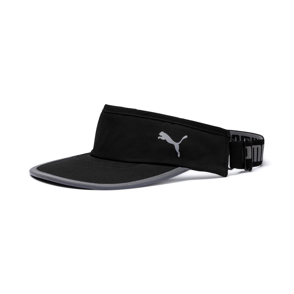 Black Puma PUMA Running Visor Men\'s Visor | 1296QOYAH