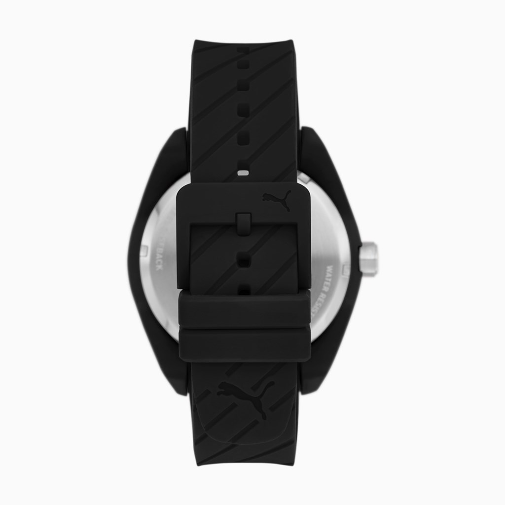 Black Puma PUMA Street Utility Watch Men's Watch | 4623TREZP