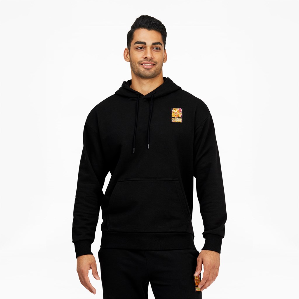 Black Puma PUMA x BRITTO Men\'s Hoodie | 4785MNCXP