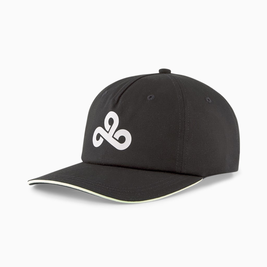 Black Puma PUMA x CLOUD9 Esports Low Curve Women\'s Cap | 1589YOHED