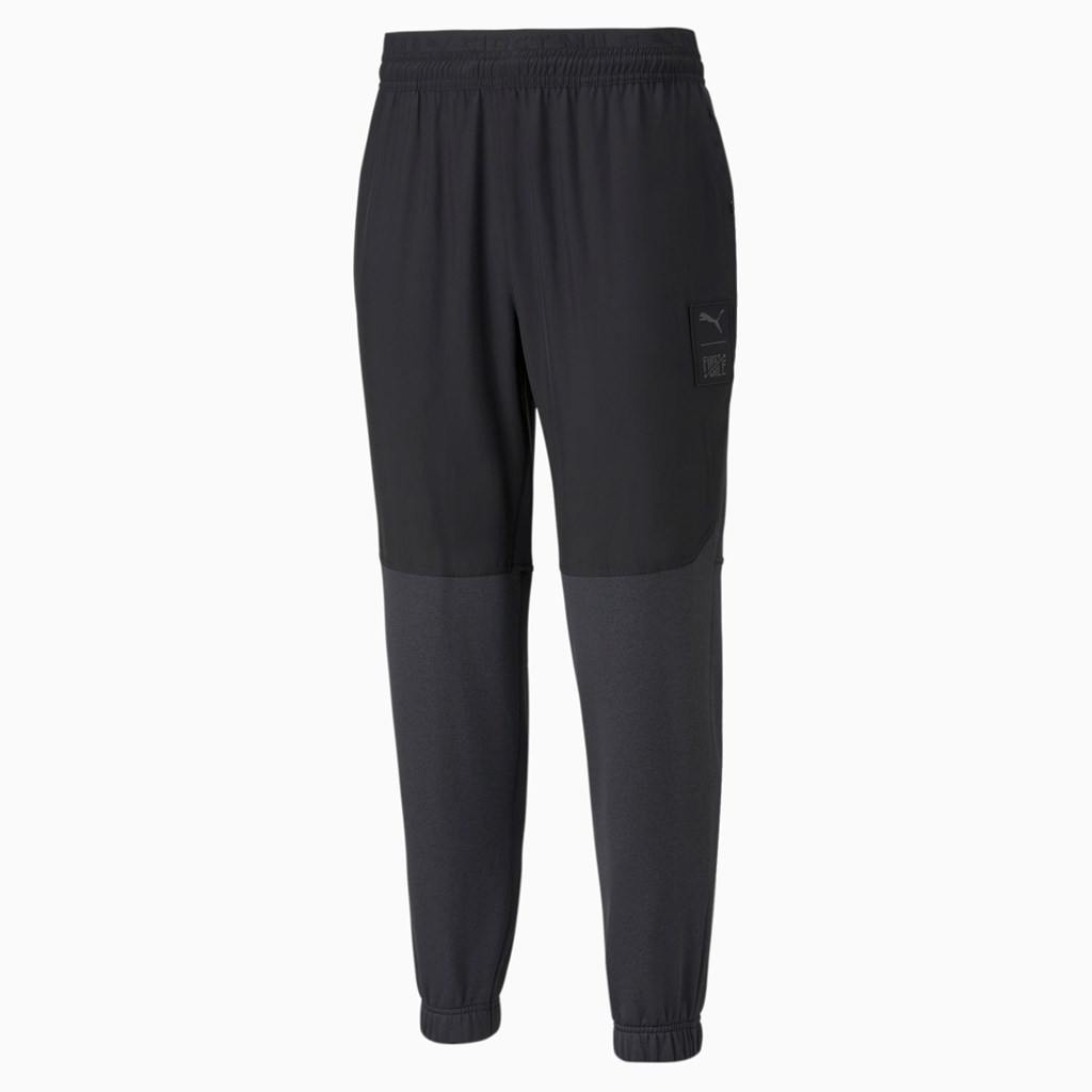 Black Puma PUMA x FIRST MILE FT Training Men's Pants | 5746EKXVO