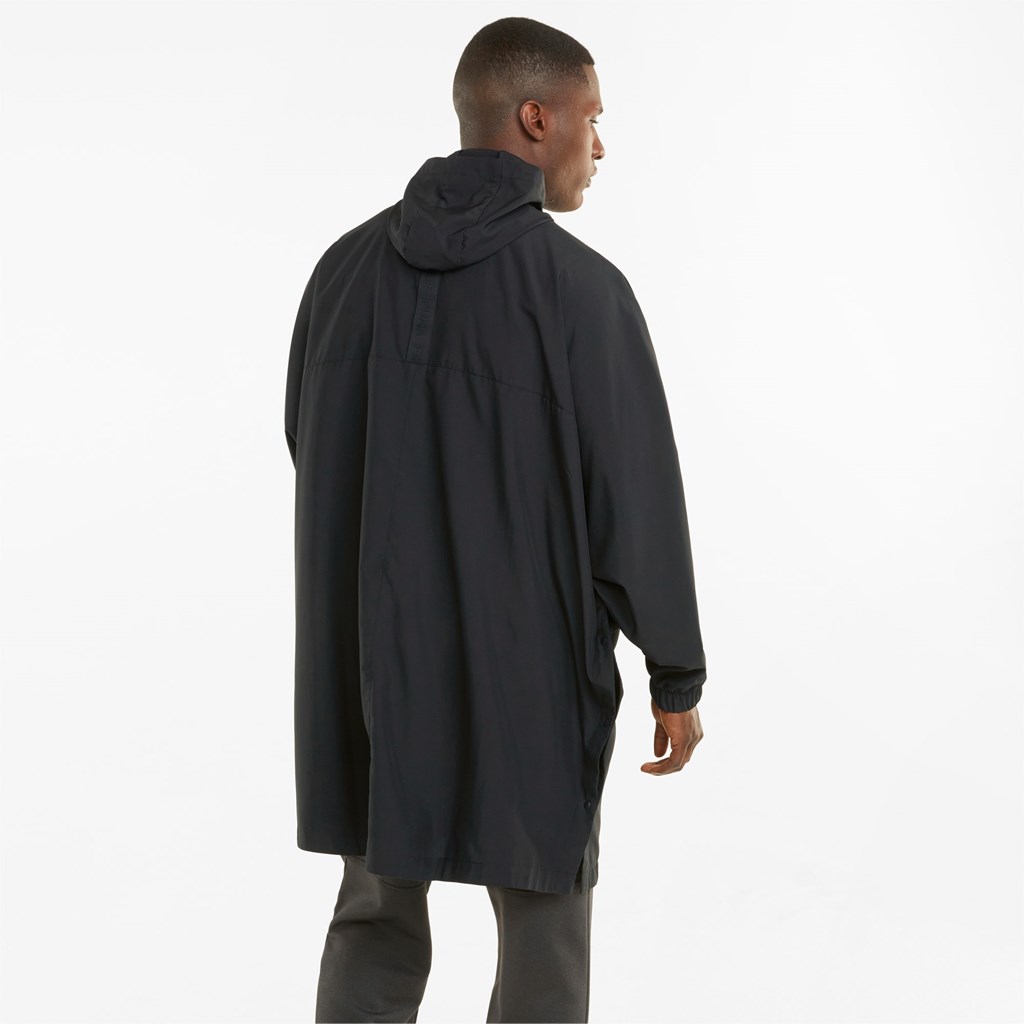 Black Puma PUMA x FIRST MILE Training Men's Poncho | 7458WDLGO