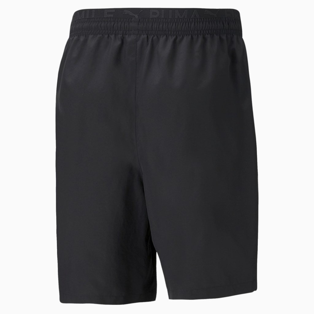 Black Puma PUMA x FIRST MILE Woven Training Men's Shorts | 4083ZRUFK