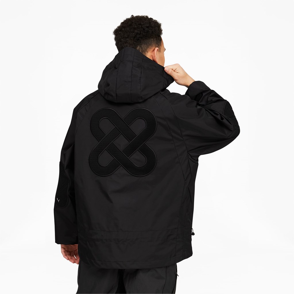 Black Puma PUMA x PRONOUNCE Men's Windbreaker | 5271ATCJP