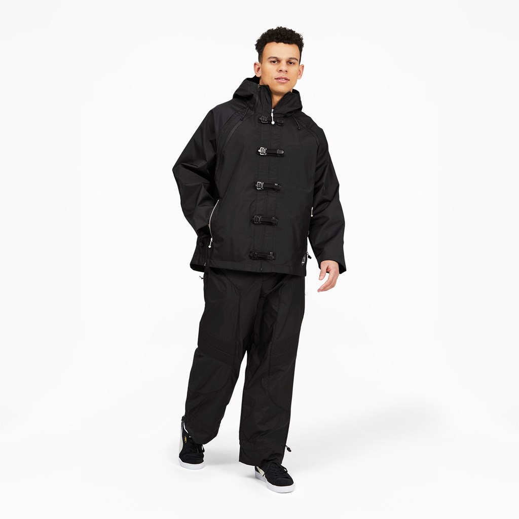 Black Puma PUMA x PRONOUNCE Men's Windbreaker | 5271ATCJP