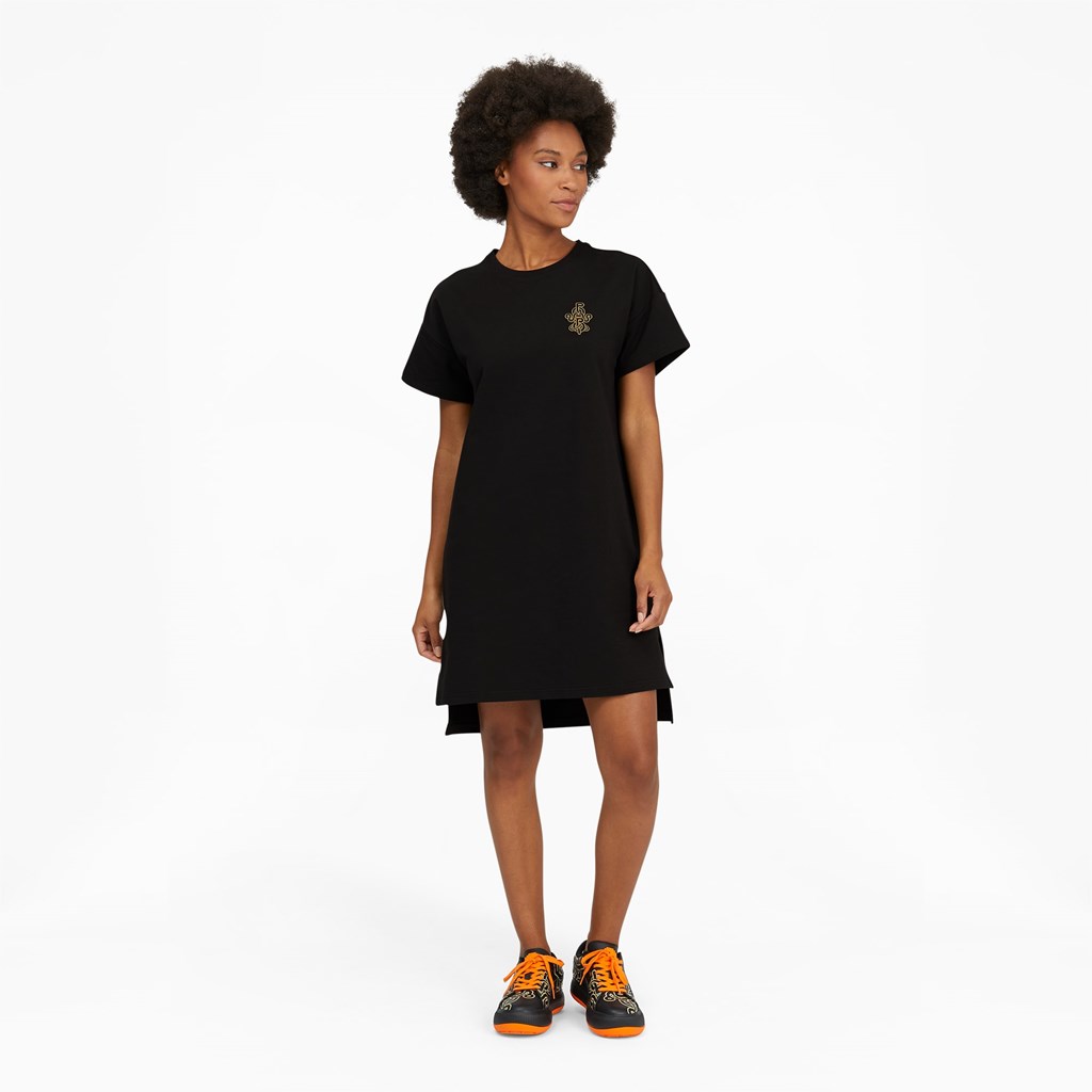 Black Puma PUMA x PRONOUNCE Women's Dress | 9546DCERI