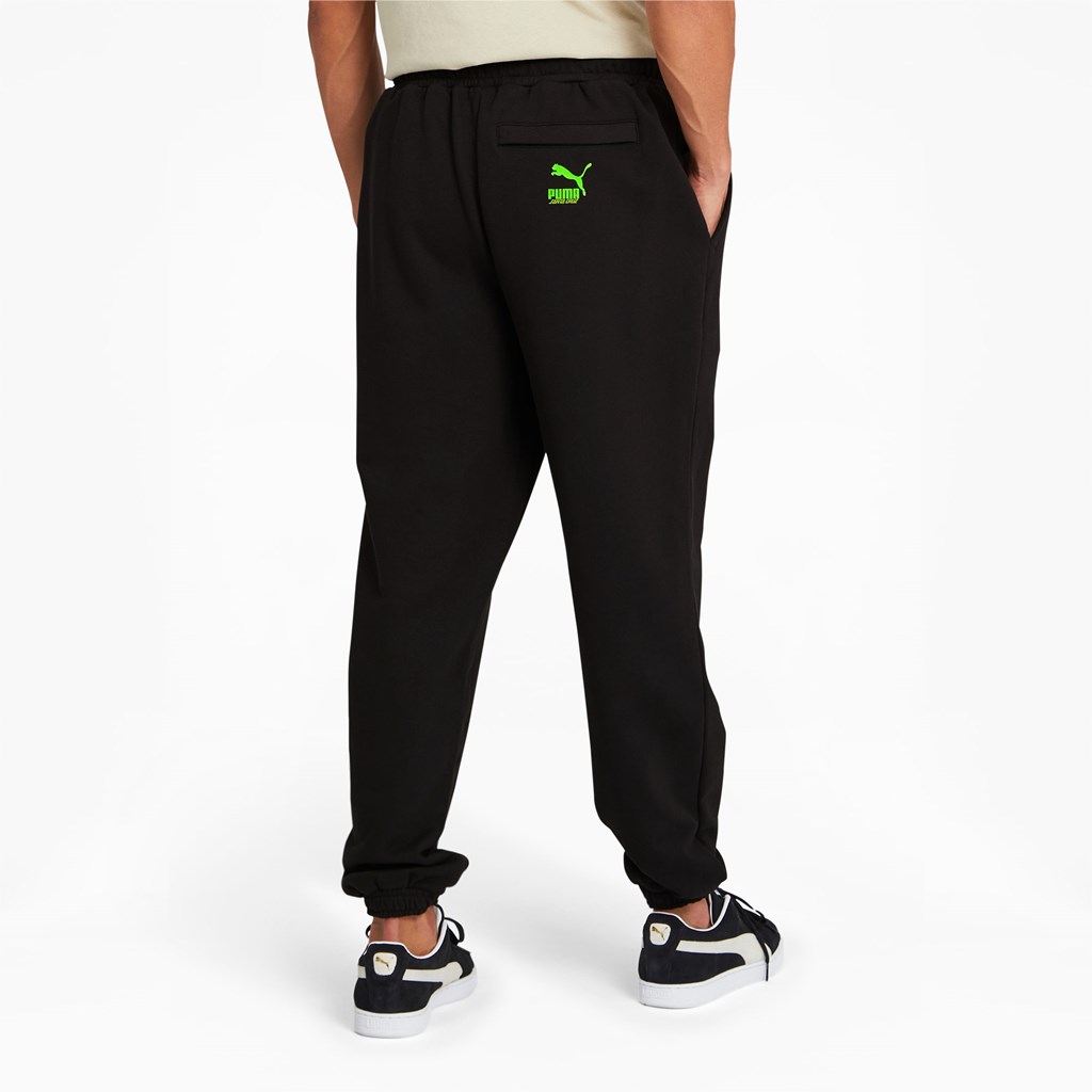 Black Puma PUMA x SANTA CRUZ Sweatpants Men's Sweatpants | 3908NTFSI