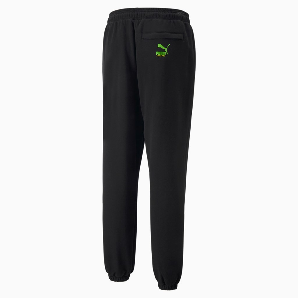 Black Puma PUMA x SANTA CRUZ Sweatpants Men's Sweatpants | 3908NTFSI