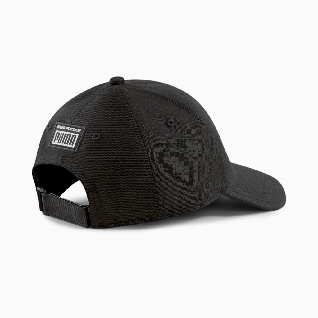 Black Puma Patch Men's Cap | 0148ZRSJN