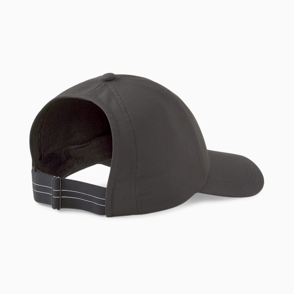 Black Puma Ponytail Running Women's Cap | 7261PCDAG