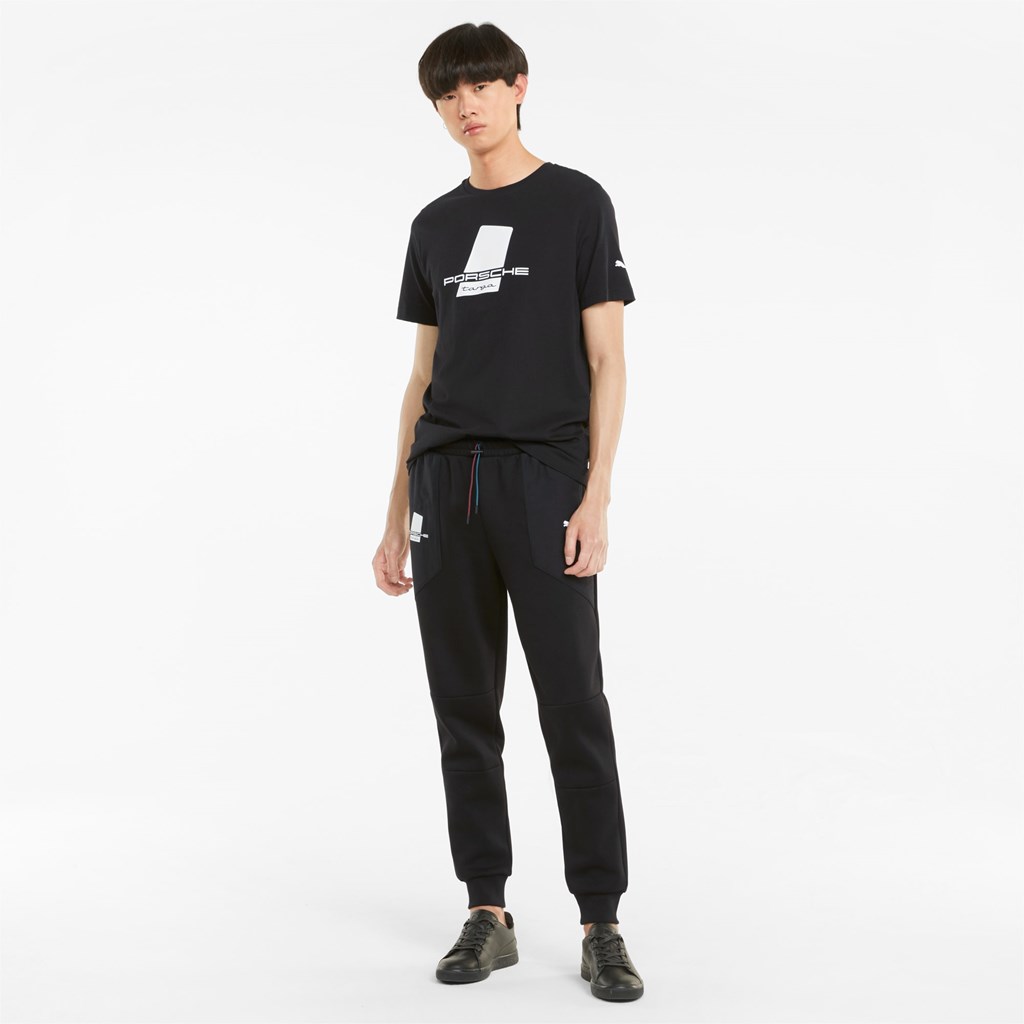 Black Puma Porsche Legacy Men's Sweatpants | 3982IJDUX