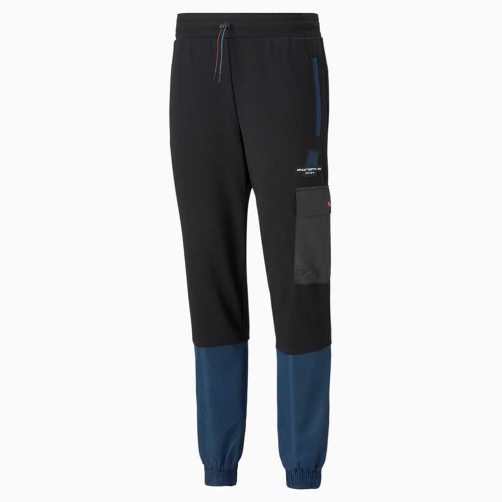 Black Puma Porsche Legacy Statement Men's Pants | 0134SDVUT