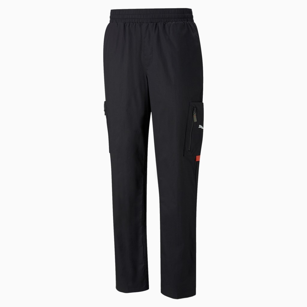 Black Puma Porsche Legacy Statement Men's Pants | 7394NYBHU