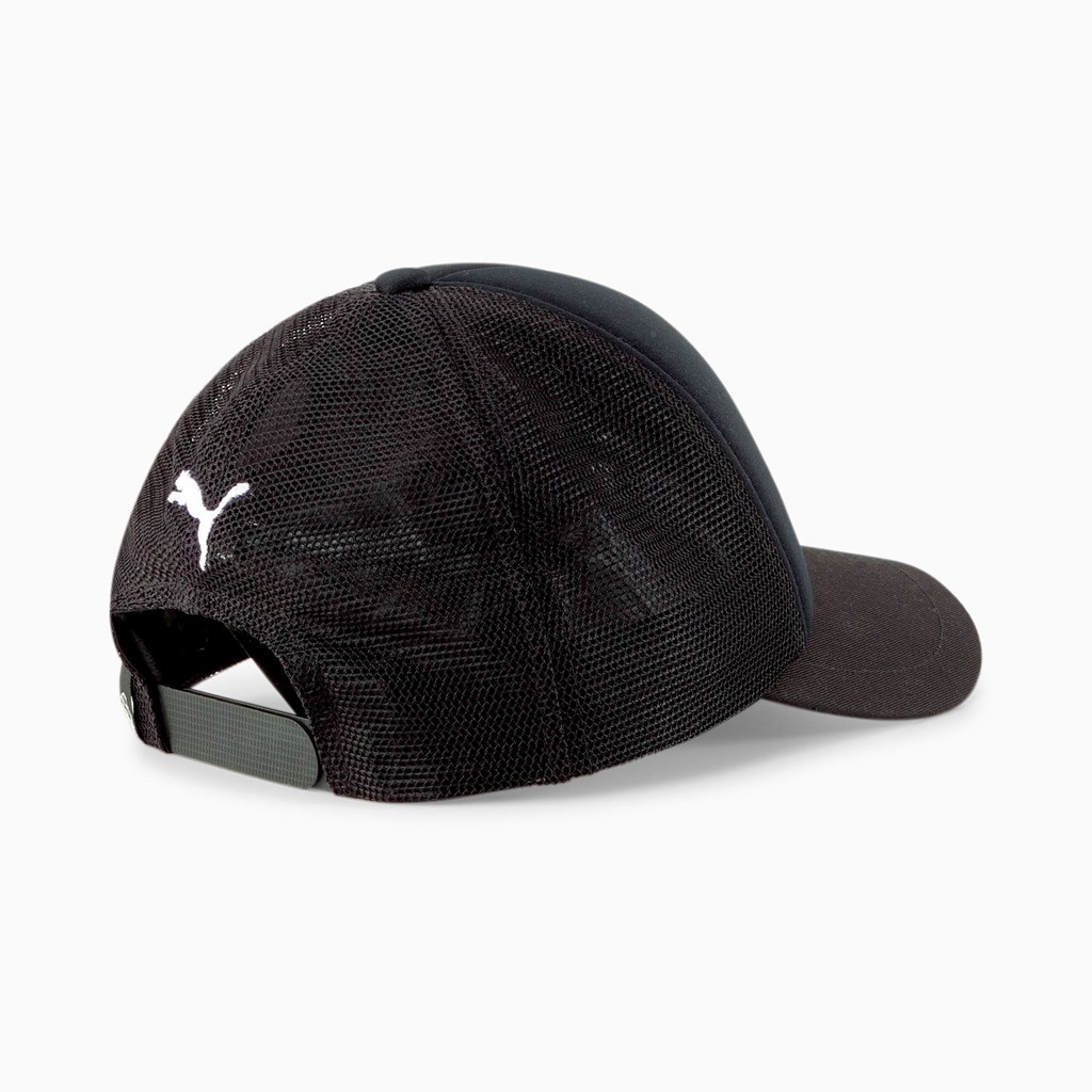 Black Puma Porsche Legacy Trucker Women's Cap | 0173CGQDM