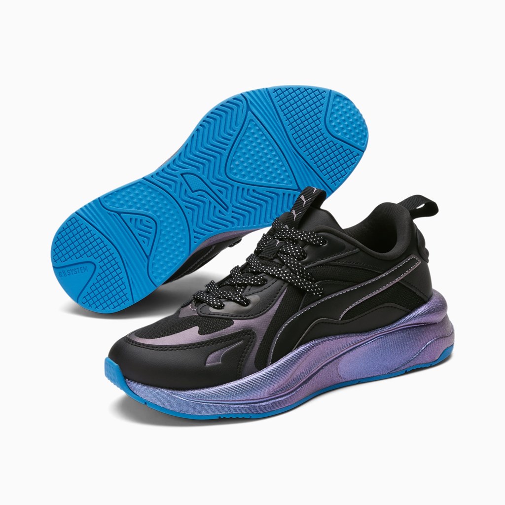 Black Puma RS-Curve Lightsense  Women's Sneakers | 5074CAEKD