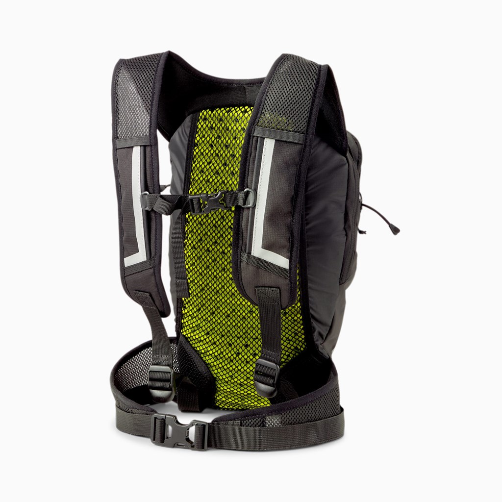 Black Puma Running Men's Backpack | 6941WSXBV