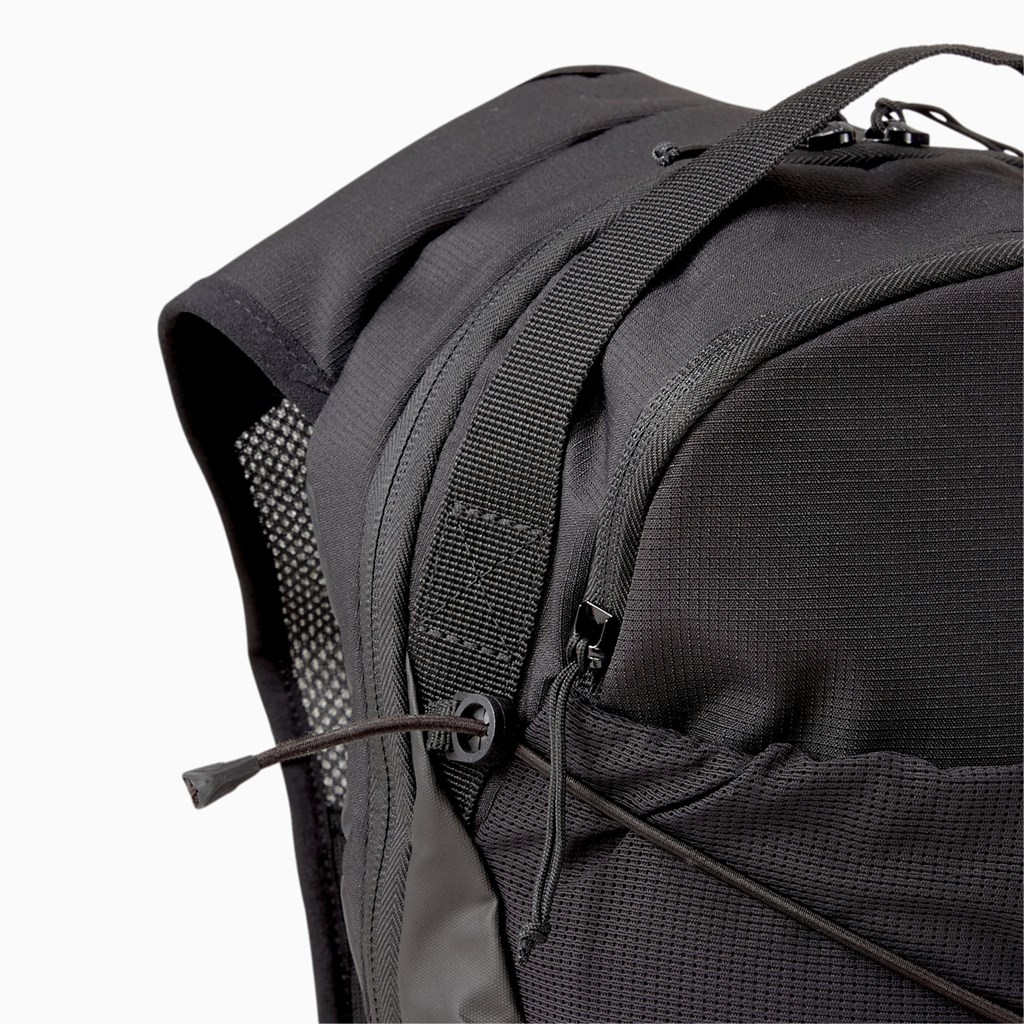 Black Puma Running Men's Backpack | 6941WSXBV