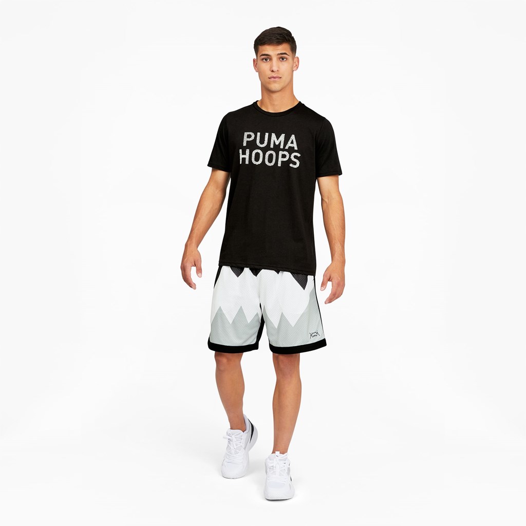 Black Puma Scholarship Basketball Men's Shorts | 3460CKDHA