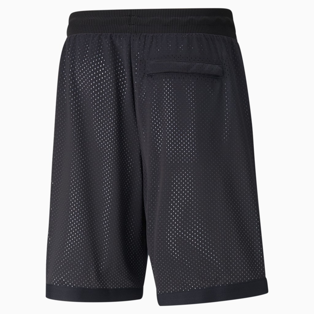 Black Puma Scholarship Basketball Men's Shorts | 3460CKDHA