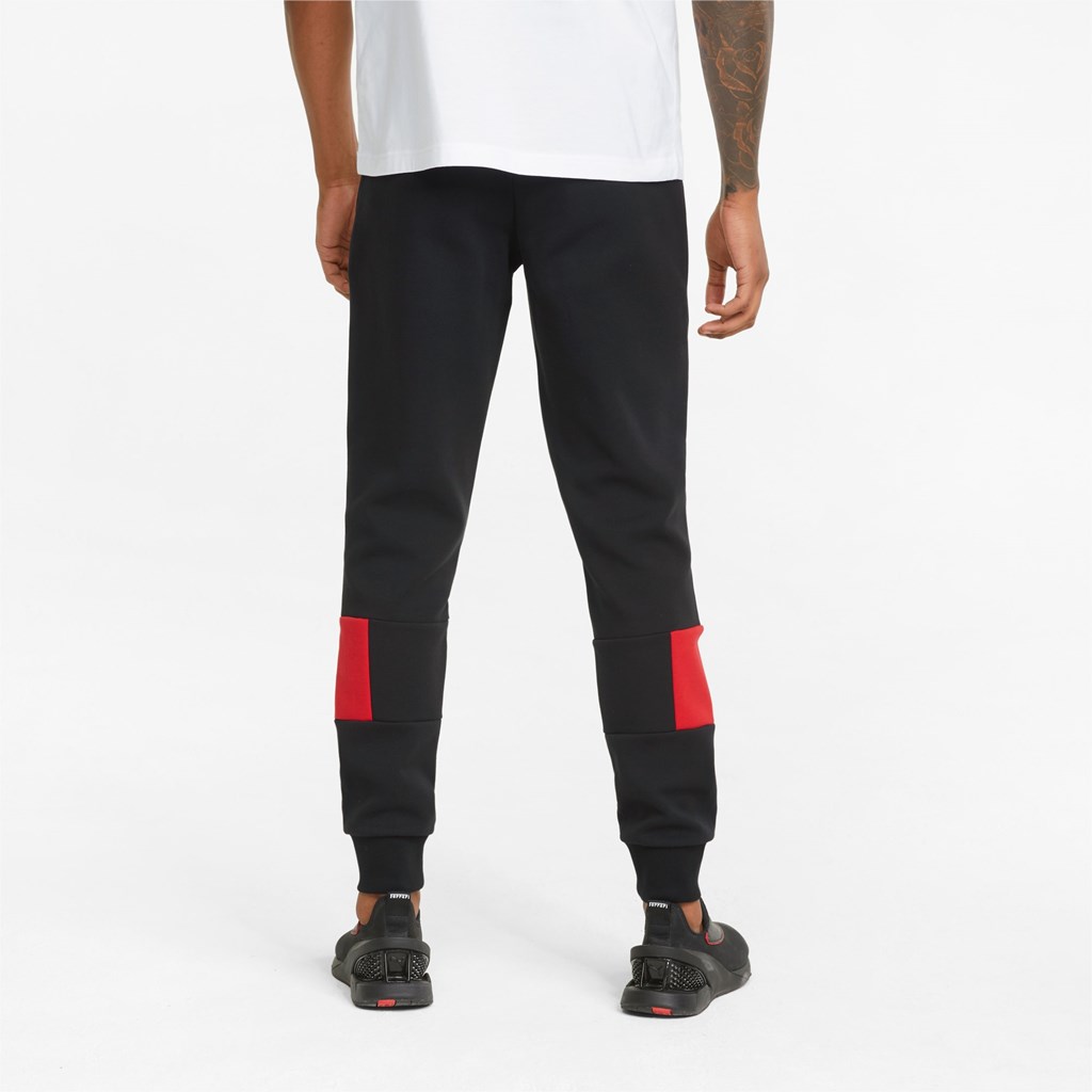 Black Puma Scuderia Ferrari Race Men's Sweatpants | 0791VBOPI