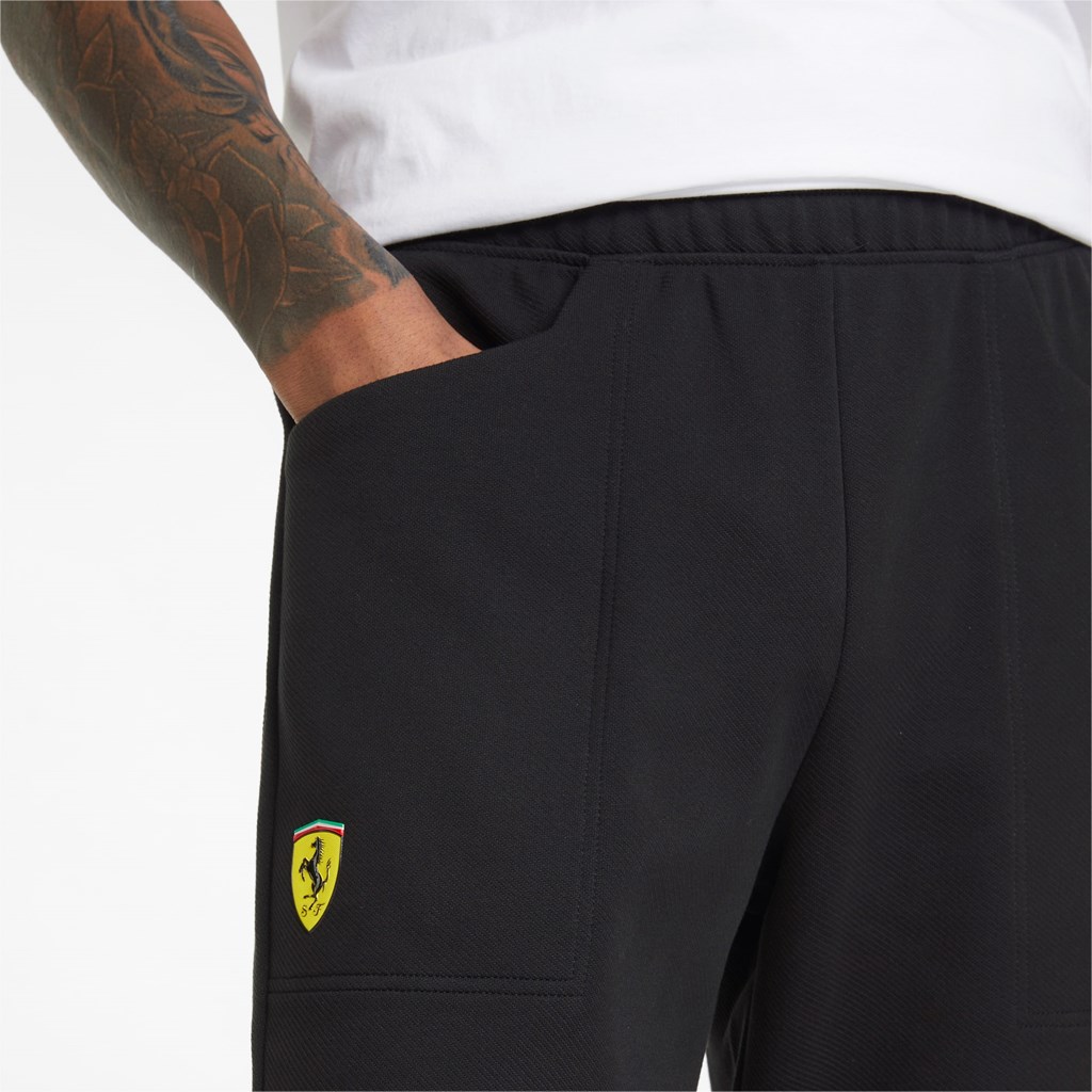 Black Puma Scuderia Ferrari Race Men's Sweatpants | 0791VBOPI