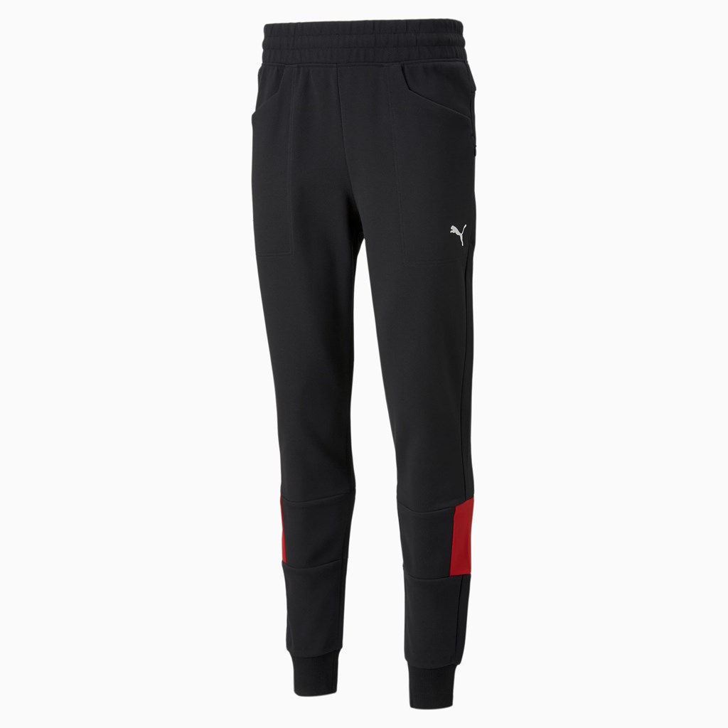 Black Puma Scuderia Ferrari Race Men's Sweatpants | 0791VBOPI