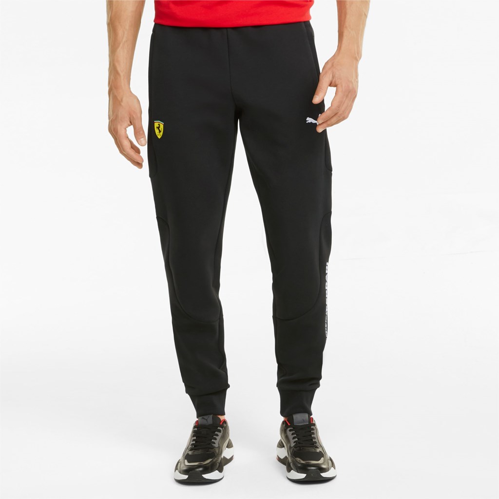 Black Puma Scuderia Ferrari Race Men\'s Sweatpants | 2396SDXOT