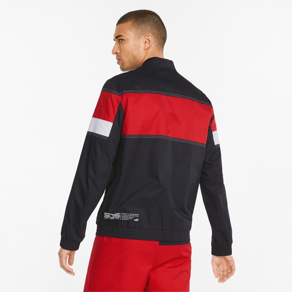 Black Puma Scuderia Ferrari Race SDS Racing Men's Jacket | 2816SKUOZ