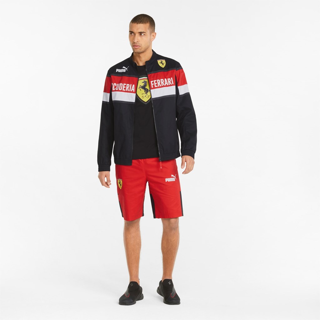 Black Puma Scuderia Ferrari Race SDS Racing Men's Jacket | 2816SKUOZ