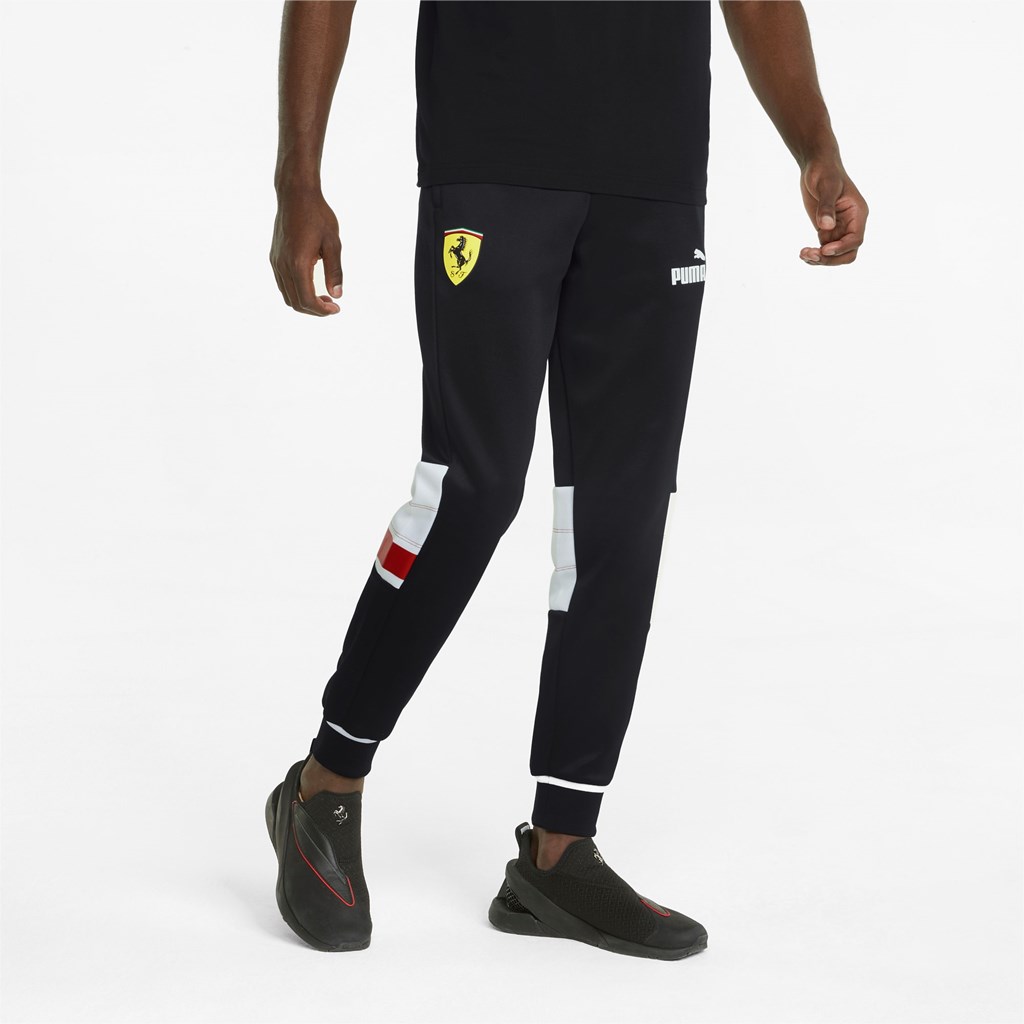 Black Puma Scuderia Ferrari Race SDS Track Men\'s Pants | 1975GRTBV