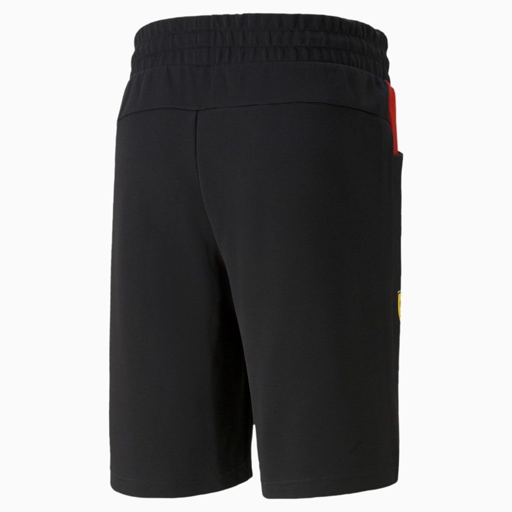 Black Puma Scuderia Ferrari Race Sweat Men's Shorts | 2106NIZDB