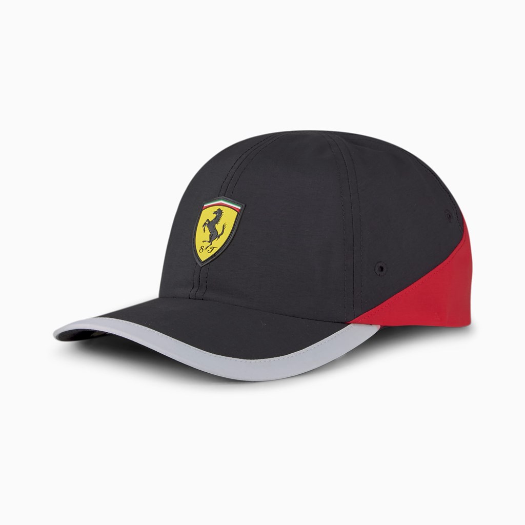 Black Puma Scuderia Ferrari SPTWR Race Baseball Women\'s Cap | 8706SUWBL