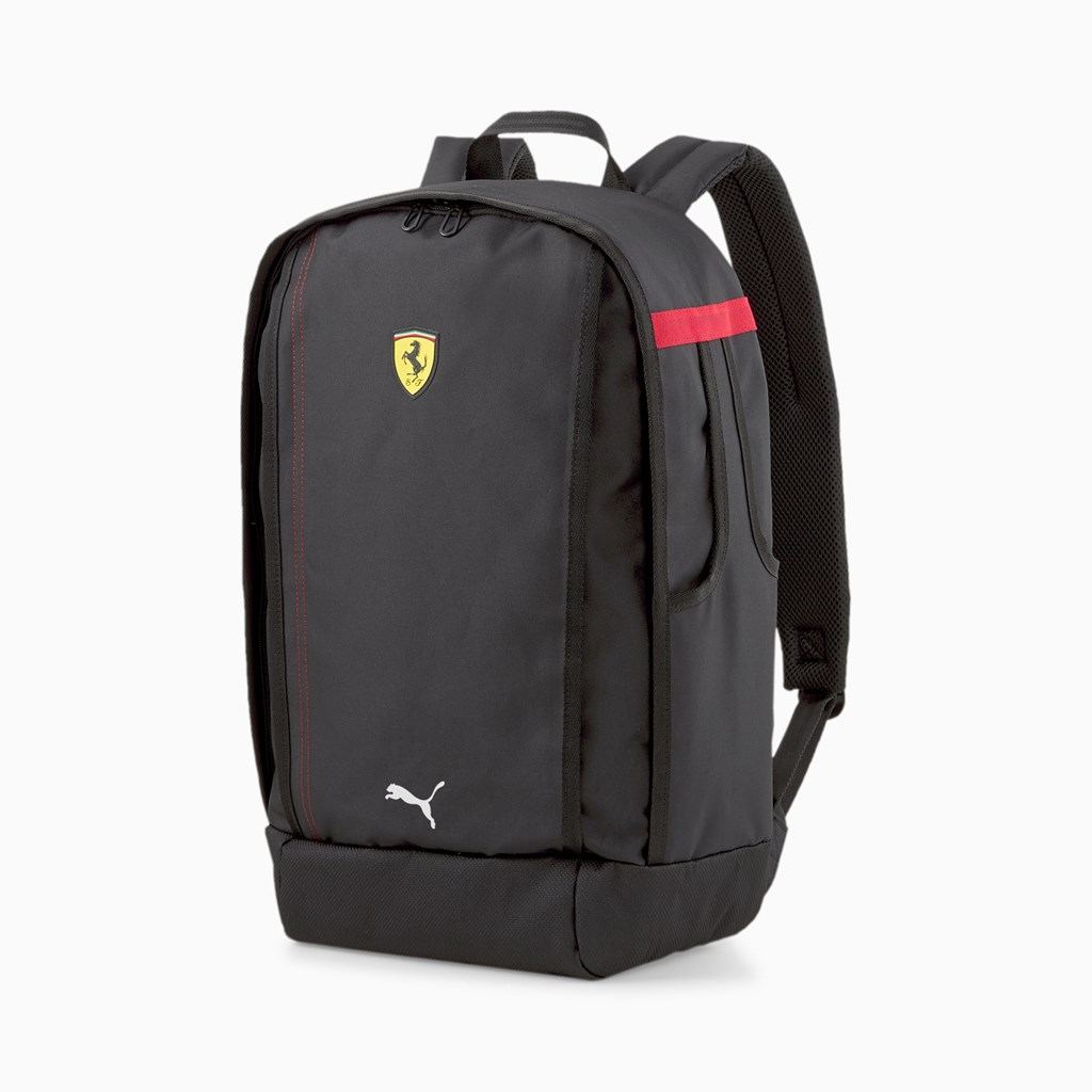 Black Puma Scuderia Ferrari SPTWR Race Men\'s Backpack | 4376KEIYZ